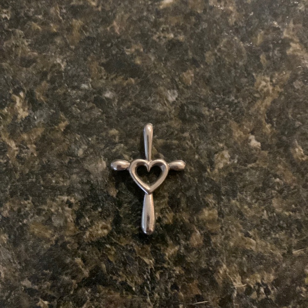 James Avery Cross Heart Necklace Charm
